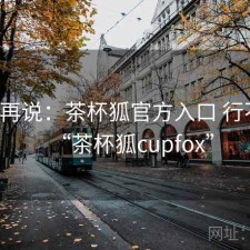 用完再说：茶杯狐官方入口 行不行，“茶杯狐cupfox”
