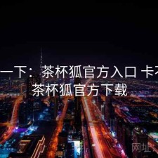 体验一下：茶杯狐官方入口 卡不卡，茶杯狐官方下载