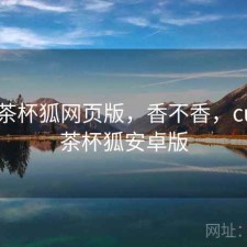 碎念 茶杯狐网页版，香不香，cupfox茶杯狐安卓版