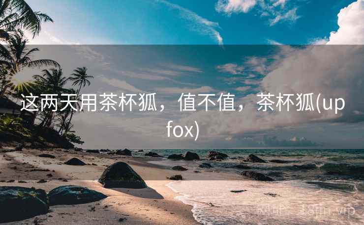 这两天用茶杯狐，值不值，茶杯狐(upfox)  第1张