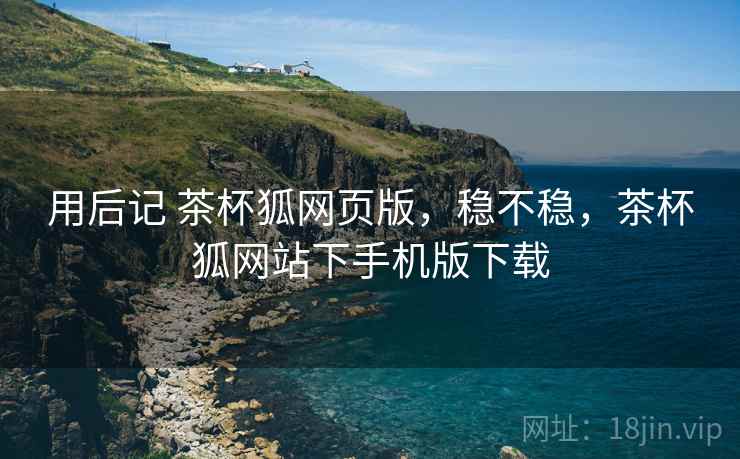 用后记 茶杯狐网页版，稳不稳，茶杯狐网站下手机版下载  第1张